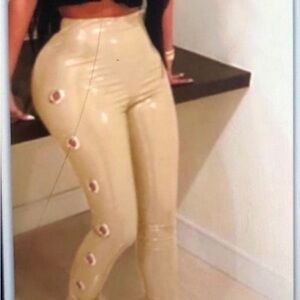 Elegant Beige Skinny Pants